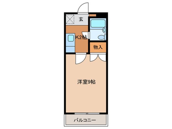 Kマンションの物件間取画像